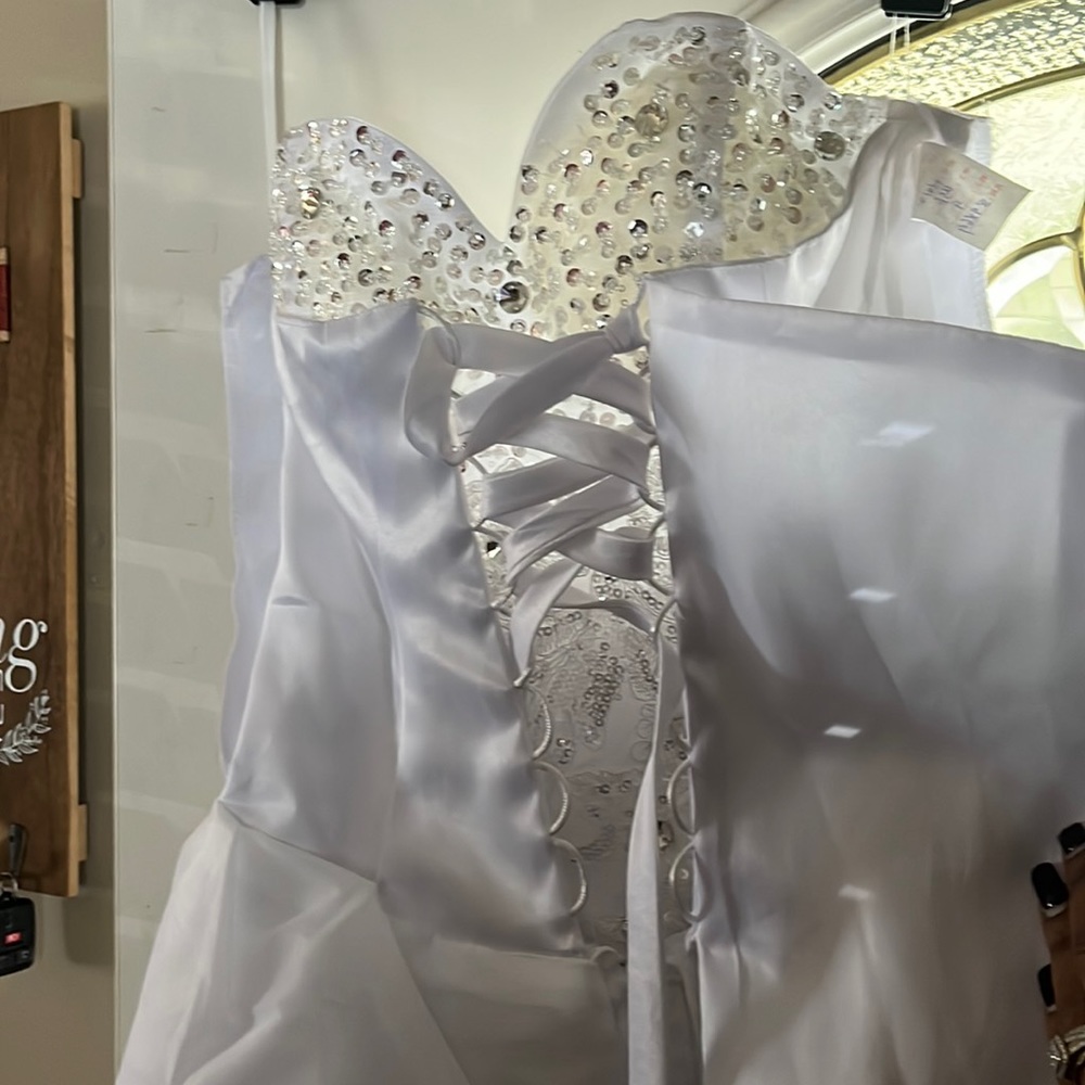 Formal white ball gown